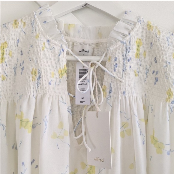 Aritzia Wilfred Castello Chiffon ruffle blouse S - Picture 7 of 10